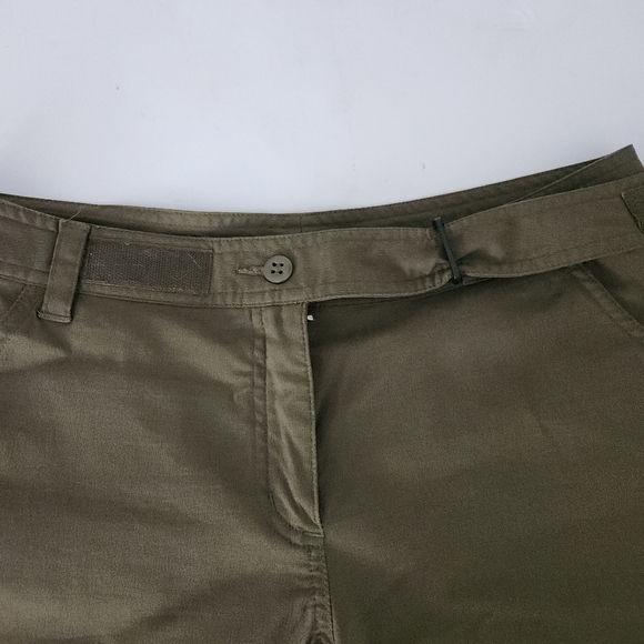 MOUNTAIN EQUIPMENT CO-OP Olive Green Stretch Capri Pants size 4 - Picture 3 of 12